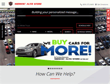 Tablet Screenshot of midwestautostore.com